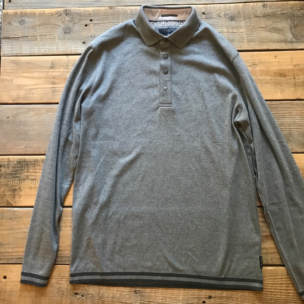 Ted Baker long sleeved polo